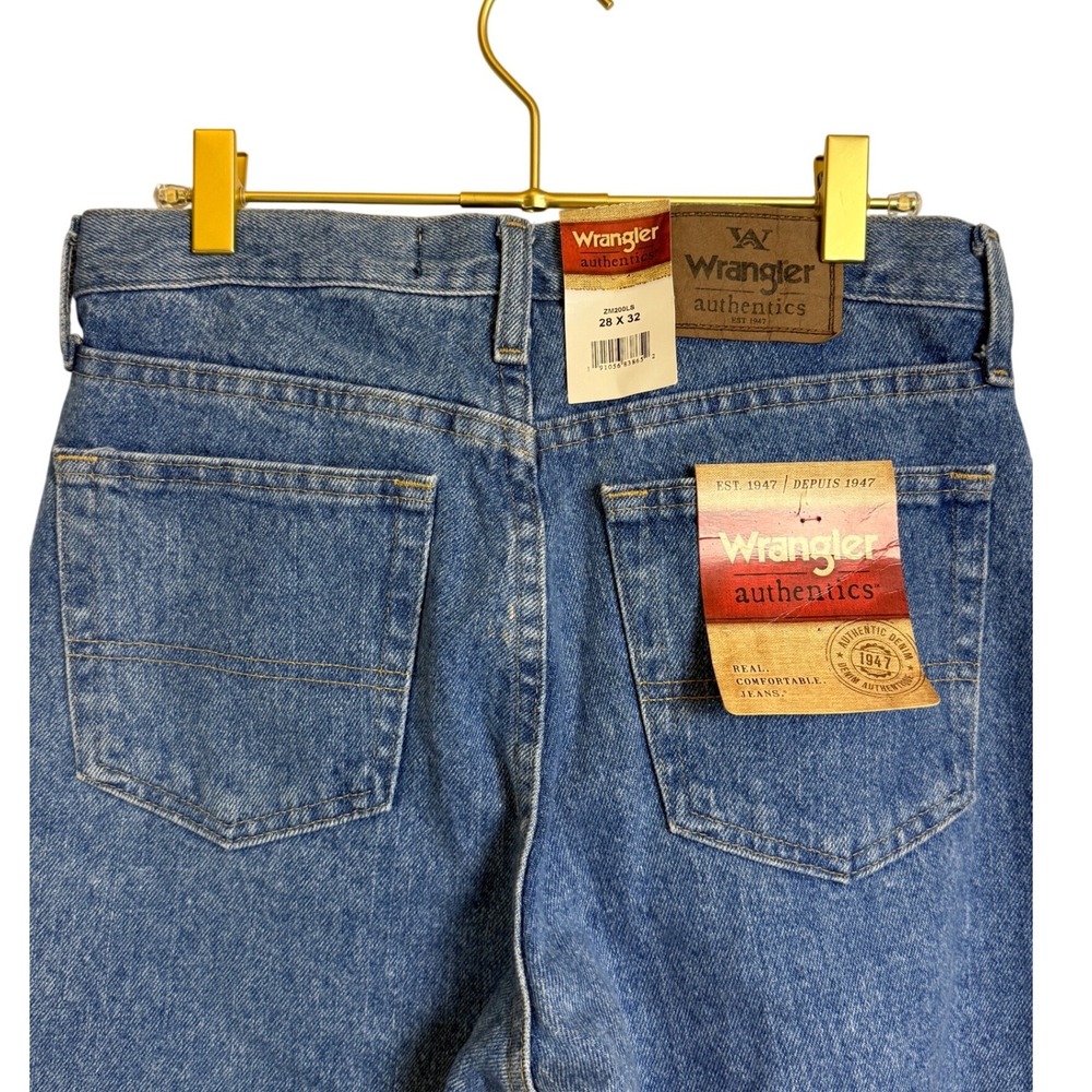 Wrangler Authentics Mens‎ Blue Denim Straight Leg Jeans Size 28x32 - Picture 2 of 11